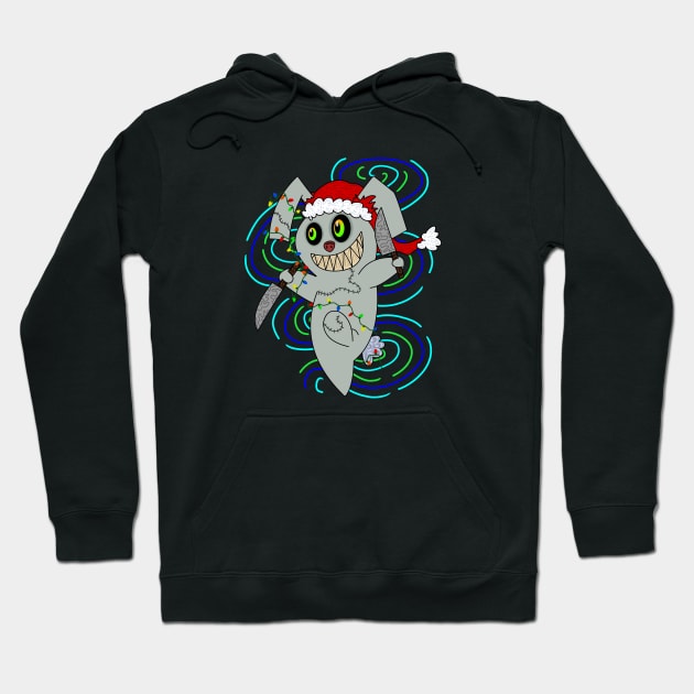 Marvin the Killer Bunny (2022 Version) (Christmas Edition) Hoodie by mm92